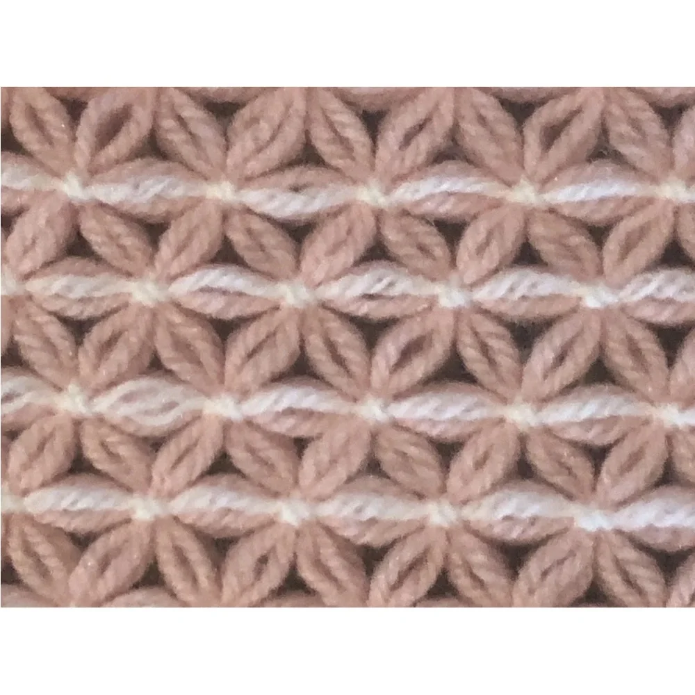 6 Vintage Handmade Crochet Placemats Pink Daisy Jasmine Stitch Excellent 18